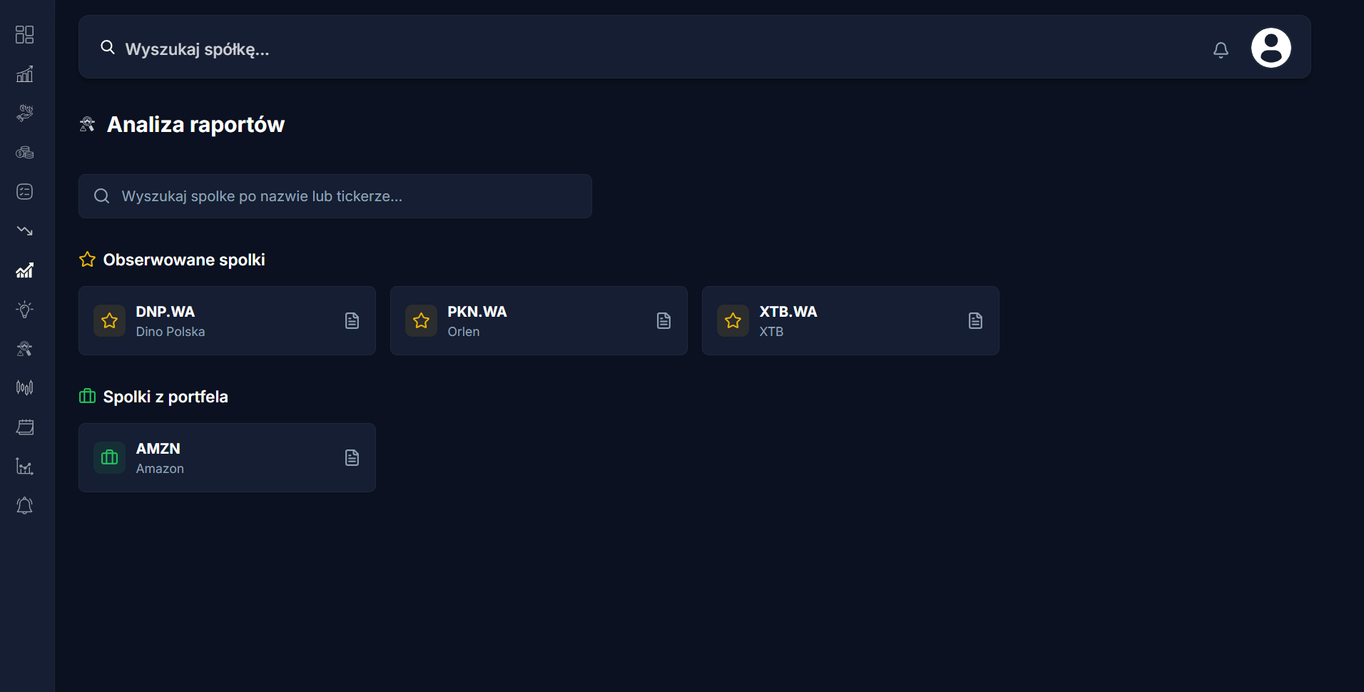Inteligentne podsumowania raportów