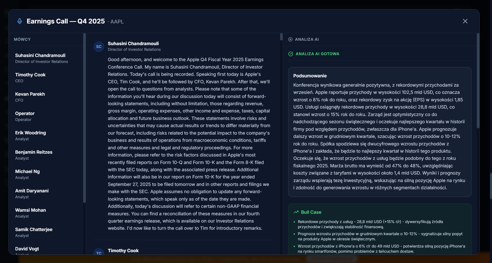 Podsumowania konferencji wynikowych